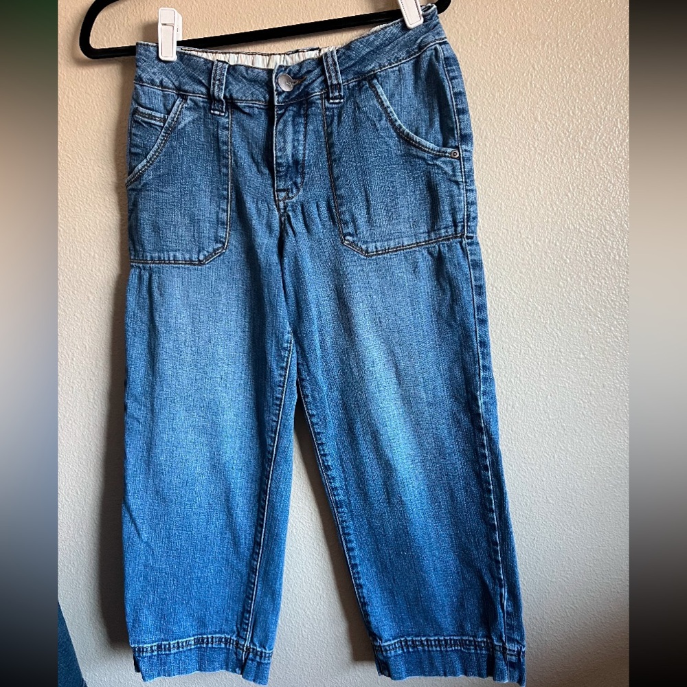 JAG Stretch Casual Blue Denim Cropped Pants size 6